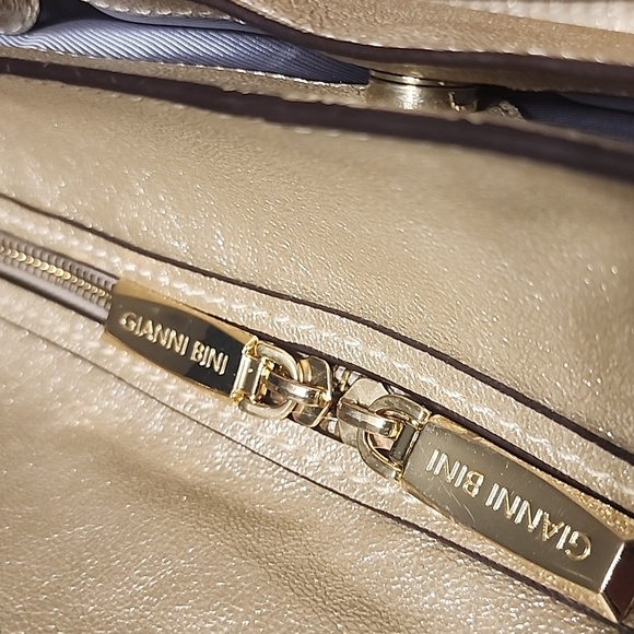 Gianni Bini Metallic Gold Satchel - Picture 12 of 16